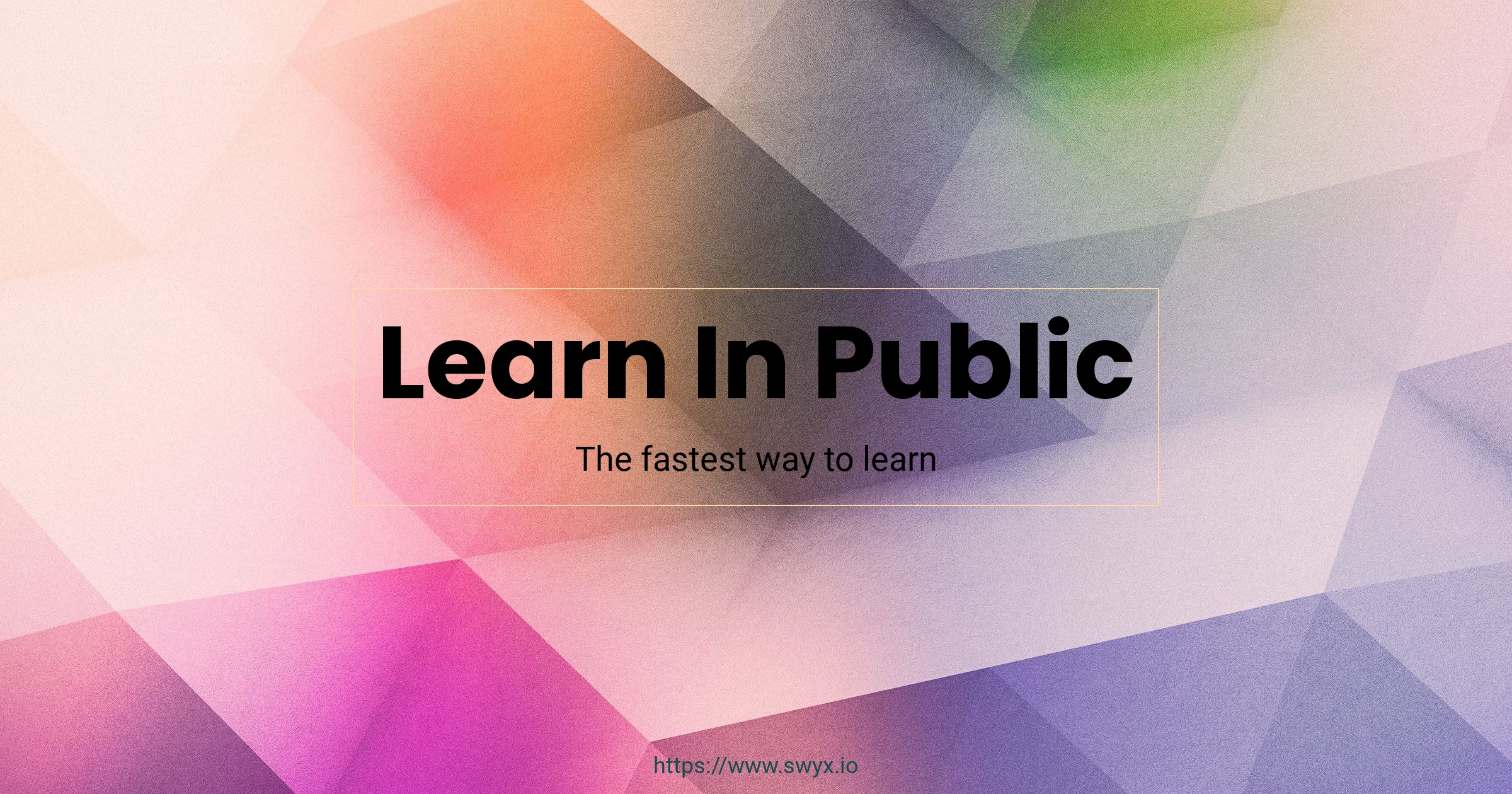 Learn In Public