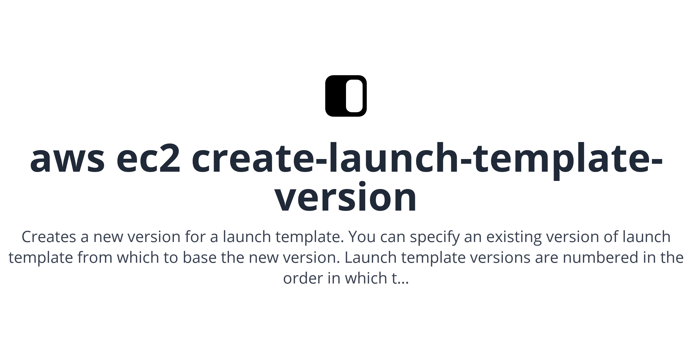 aws ec2 create launch template version Fig aws ec2 create launch template version Fig